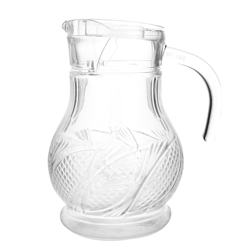 Classic Daily Life High Quality Tea Coffee Drinking Juice Carving Glass Pot