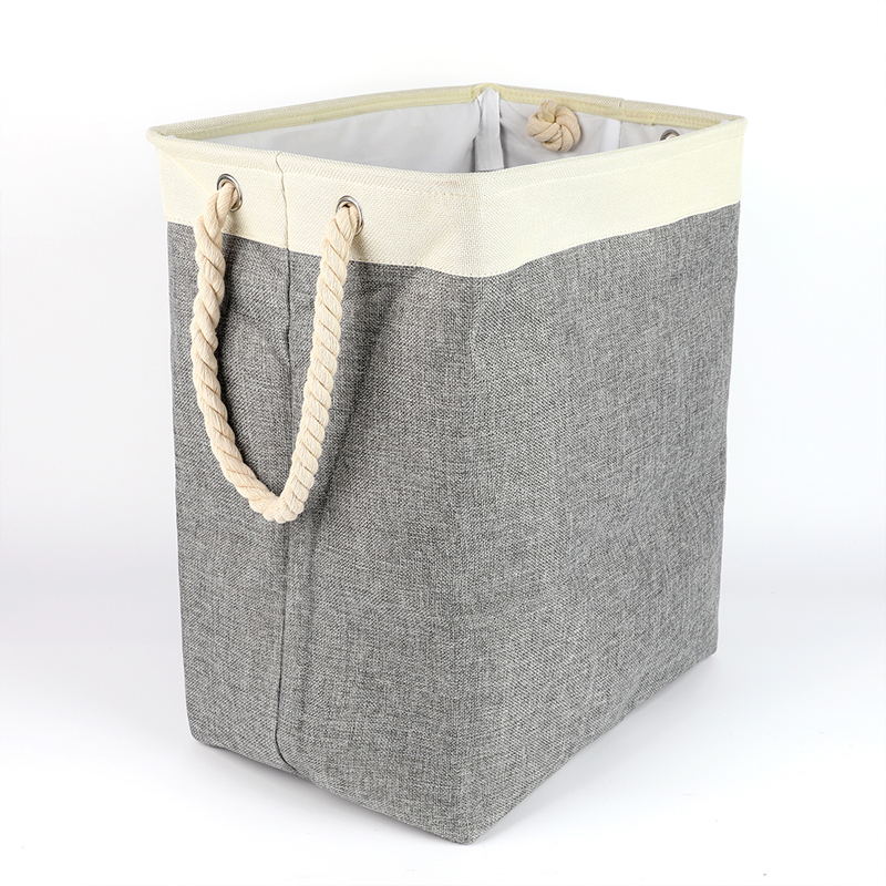 Large Capacity Foldable Collapsible Rope Storage Laundry Basket