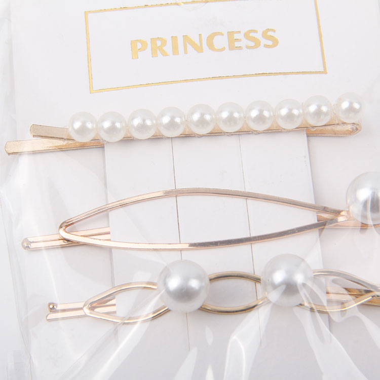 P-3PC Pearl One Piece ClipBarrette