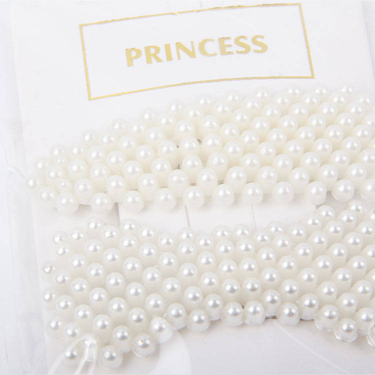 P-2PC Different Styling Pearl Hair Clips 5