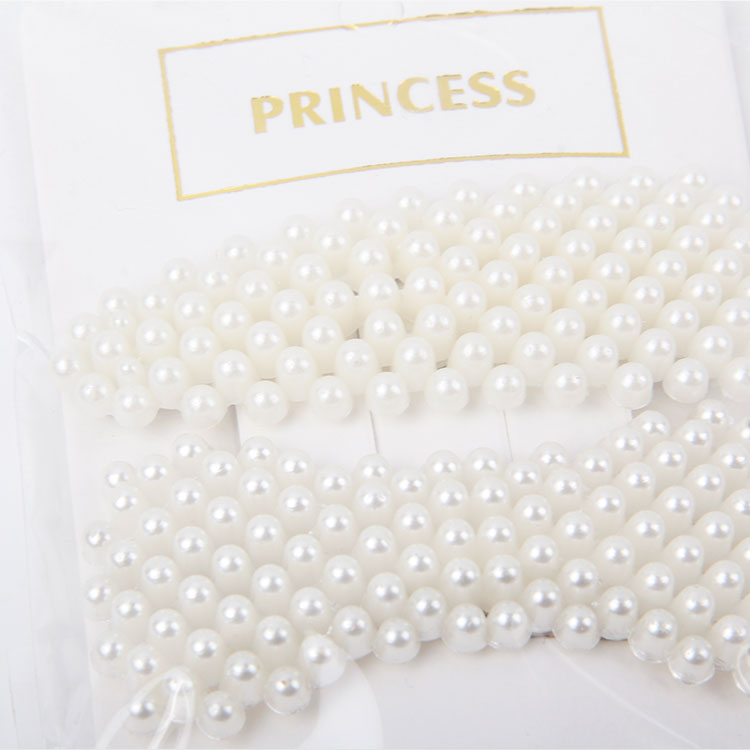 P-2PC Different Styling Pearl Hair Clips 5
