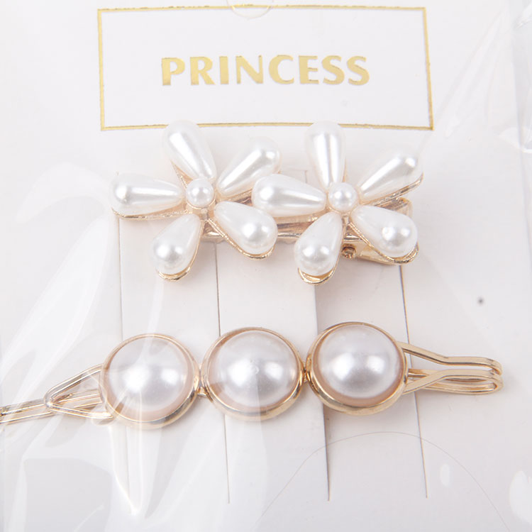 P-2PC Different Styled Pearl Hair Clips