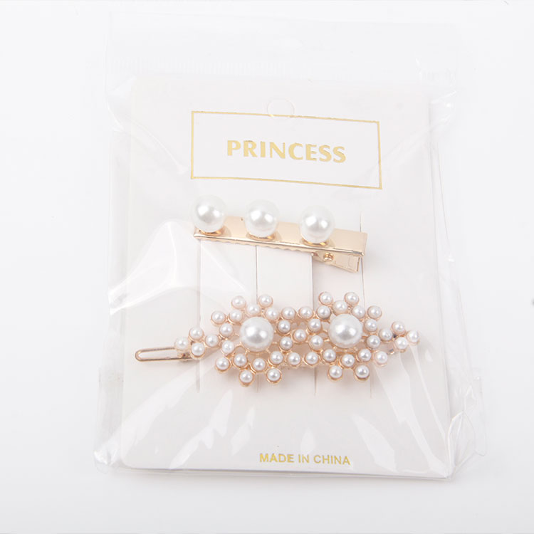 P-2PC Different Styling Pearl Hair Clips 8