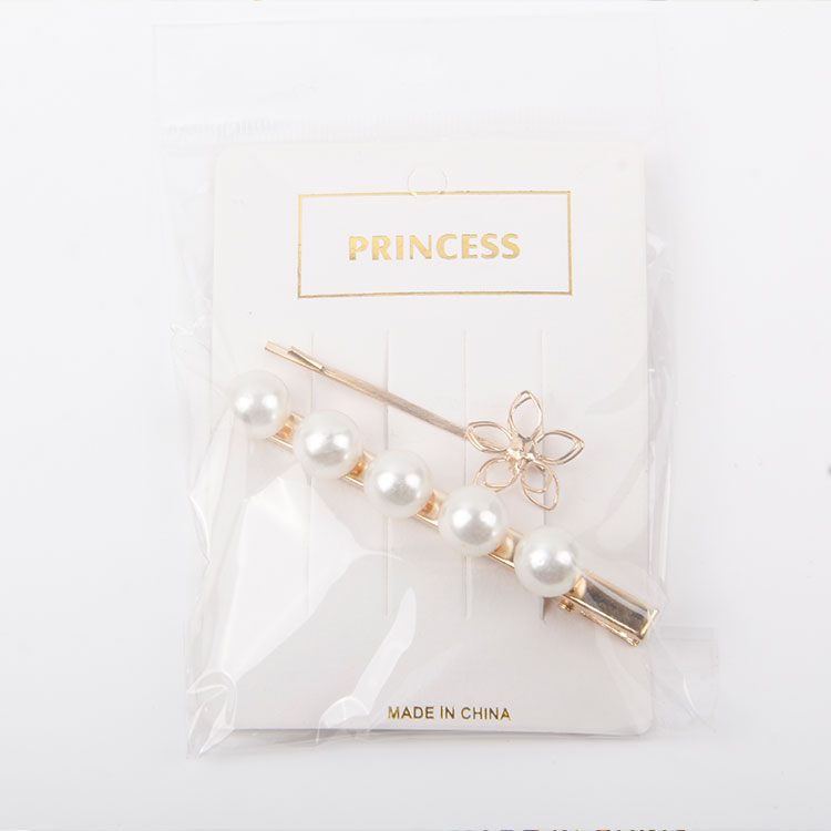 P-1PC One Clip + 1PC Pearl Hair Clip