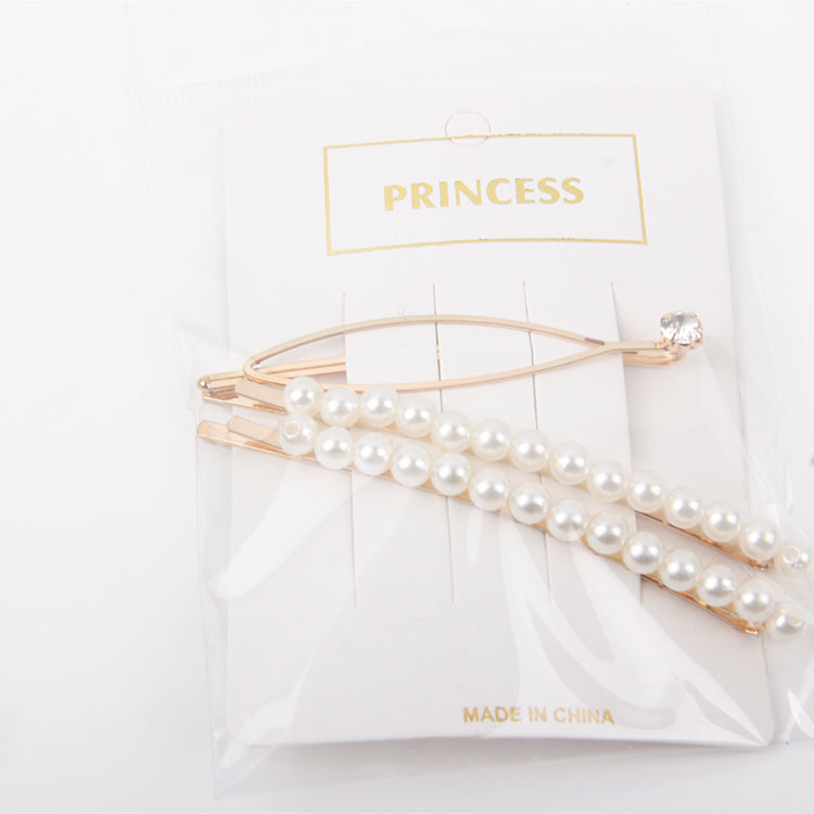 P-2PC Diamond Clip + 1PC Pearl Hair Clip 8