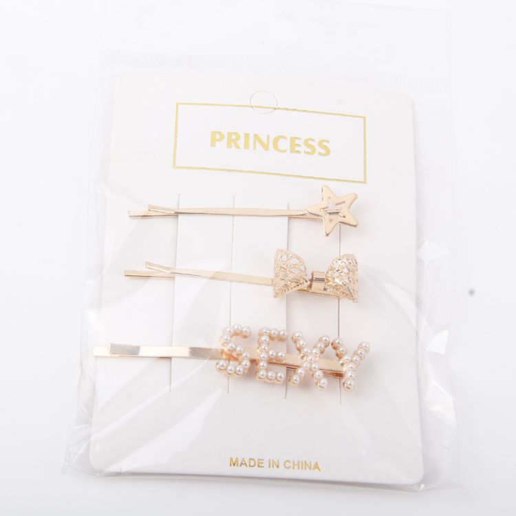 P-2PC One Clip + 1PC Pearl Hair Clip 10