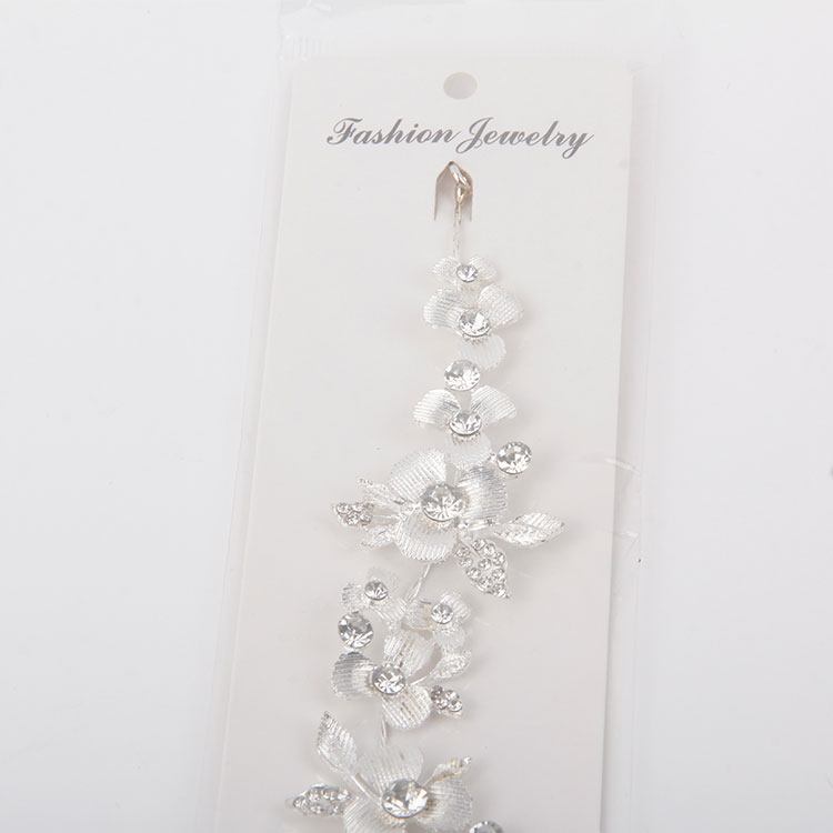 P-Flower Hairband Chain with Diamonds