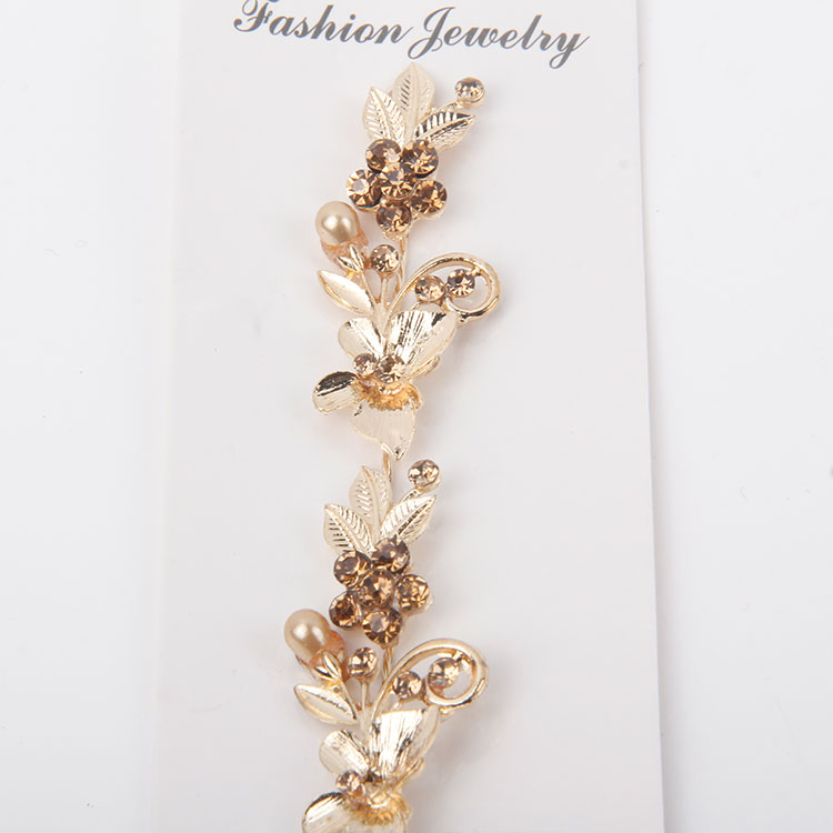 P-Butterfly Headband Chain With Pearls And Diamonds 1