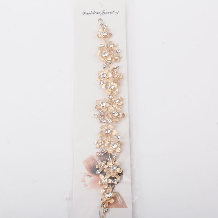 P-Flower Headband Chain With Pearls And Diamonds 3