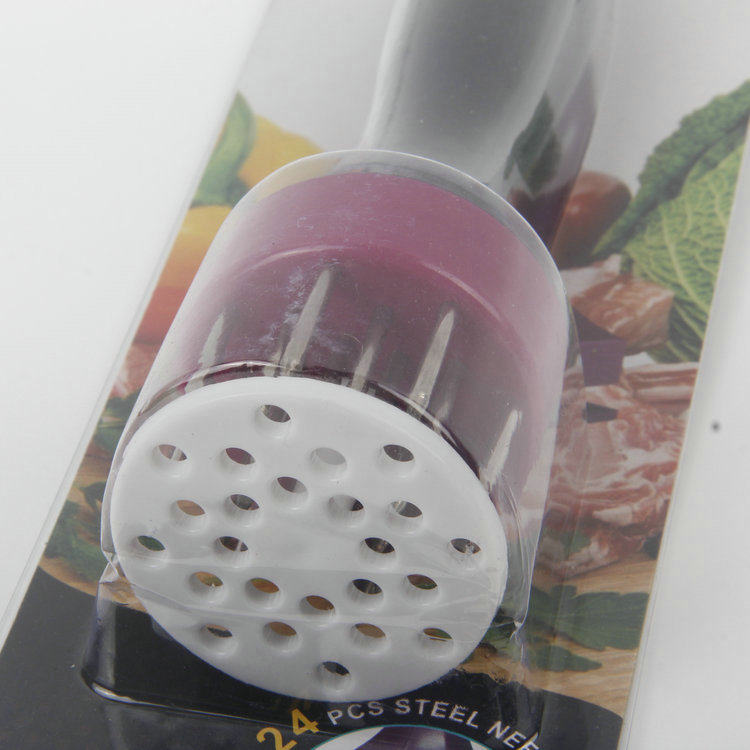 A-Hangable Plastic Handle Round Pressed Steak Pin Loose Meat Pin Tenderizer Pin