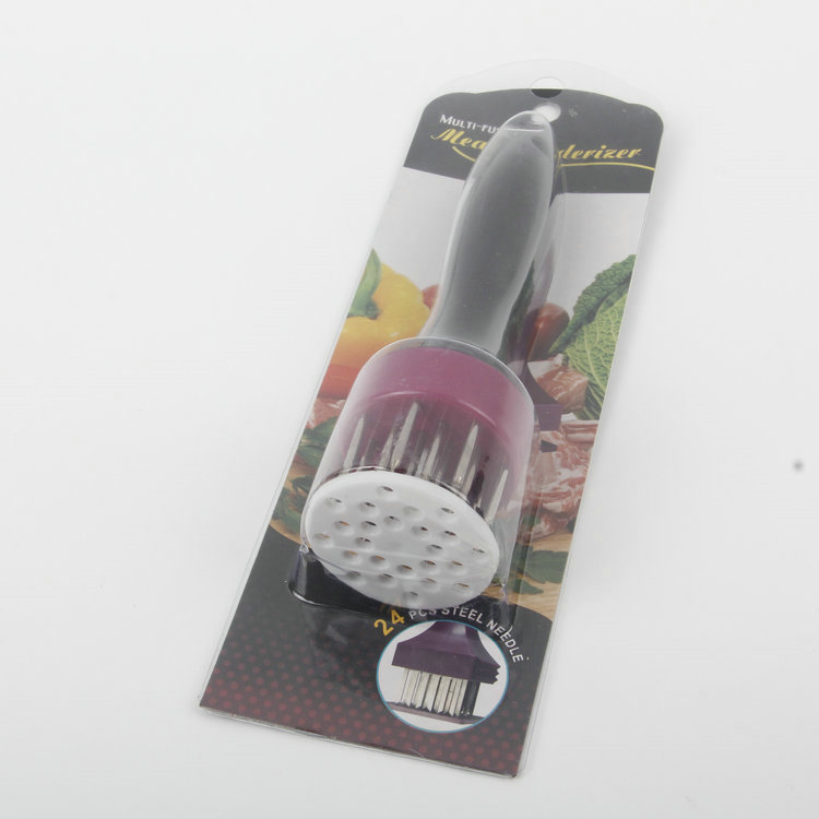 A-Hangable Plastic Handle Round Pressed Steak Pin Loose Meat Pin Tenderizer Pin