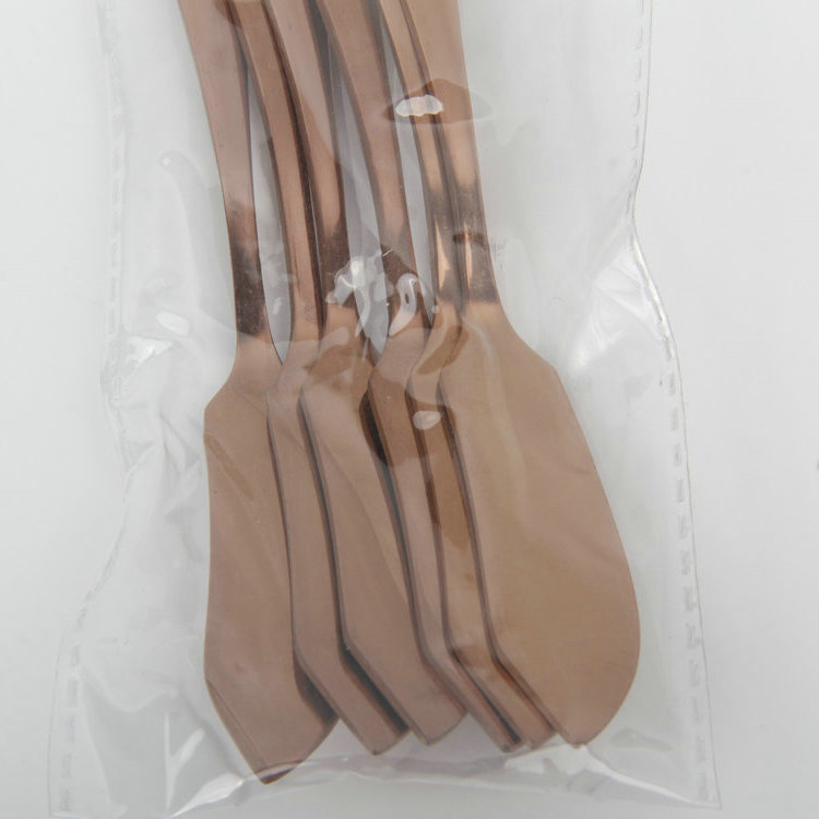 A-6PC Rose Gold 410 Stainless Steel Butter Knife