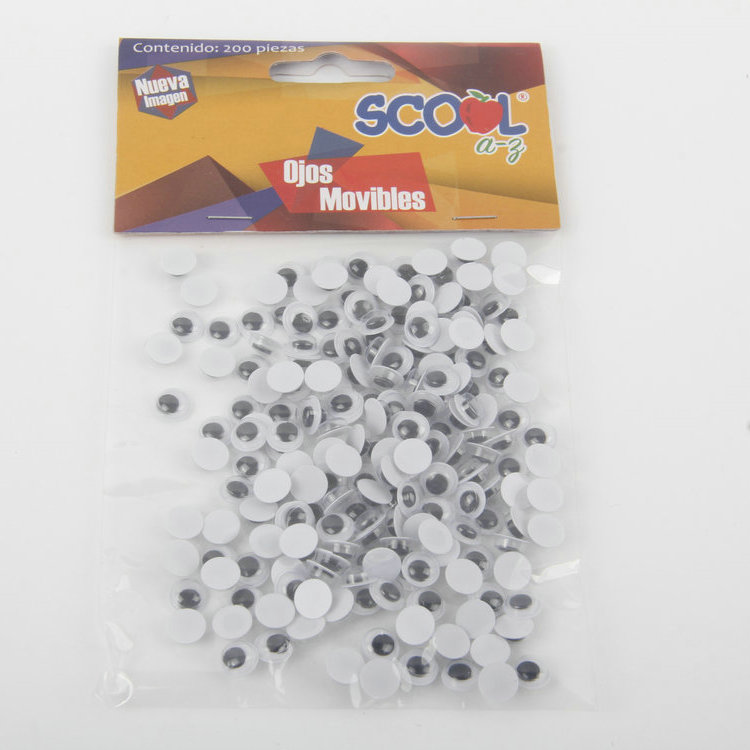 R-200PC DIY Black Movable Plastic Eye Patch (7MM)