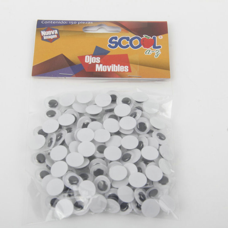 R-150PC DIY Black Movable Plastic Eye Patch (10MM)