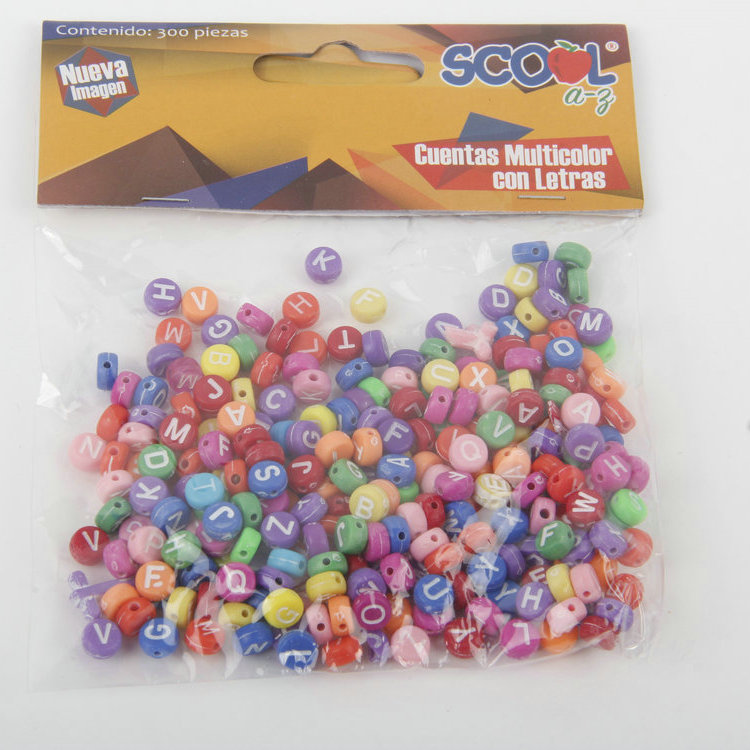R-7MM DIY Plastic Letter Beads