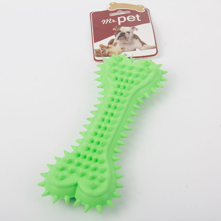 S-Love Bone Shaped Spiked TPR Pet Chew Toy
