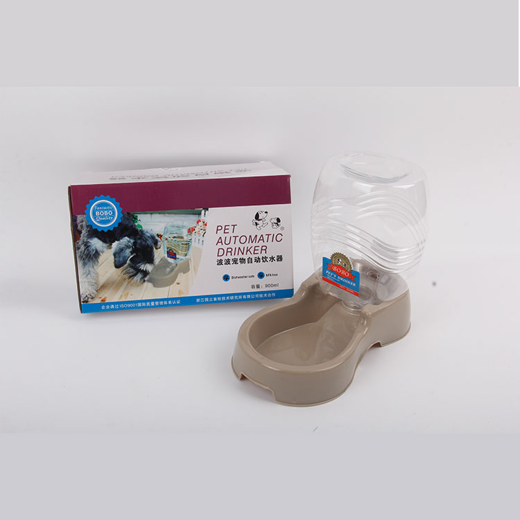 S-Colorful Box Plastic With Bottle Pet Automatic Waterer Pet Bowl