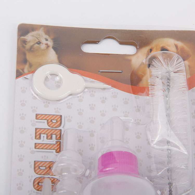 S-7PC Bottle Cleaning Brush with Replacement Teat Pet Bottle Set