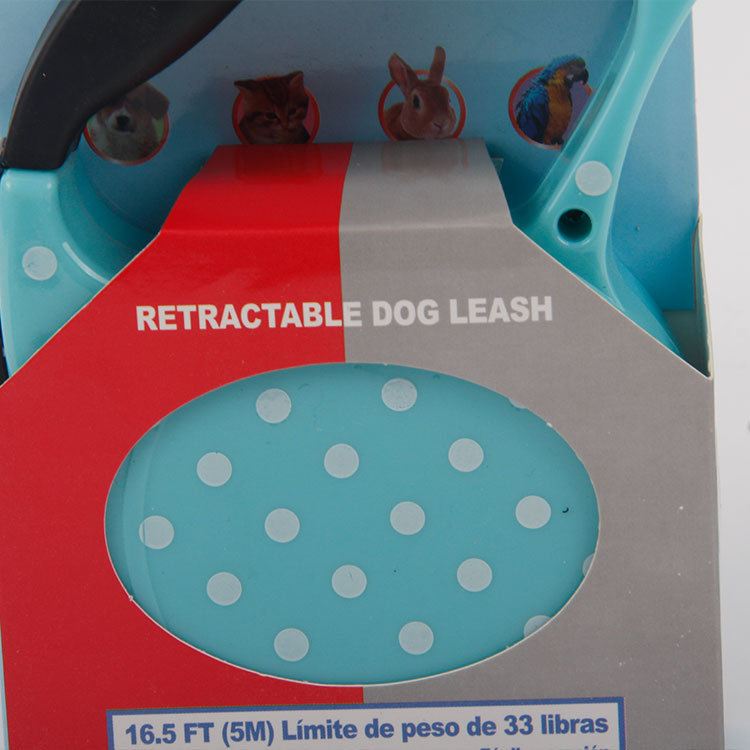S-5M Printed Dot Plastic Shell Dog Leash Leash