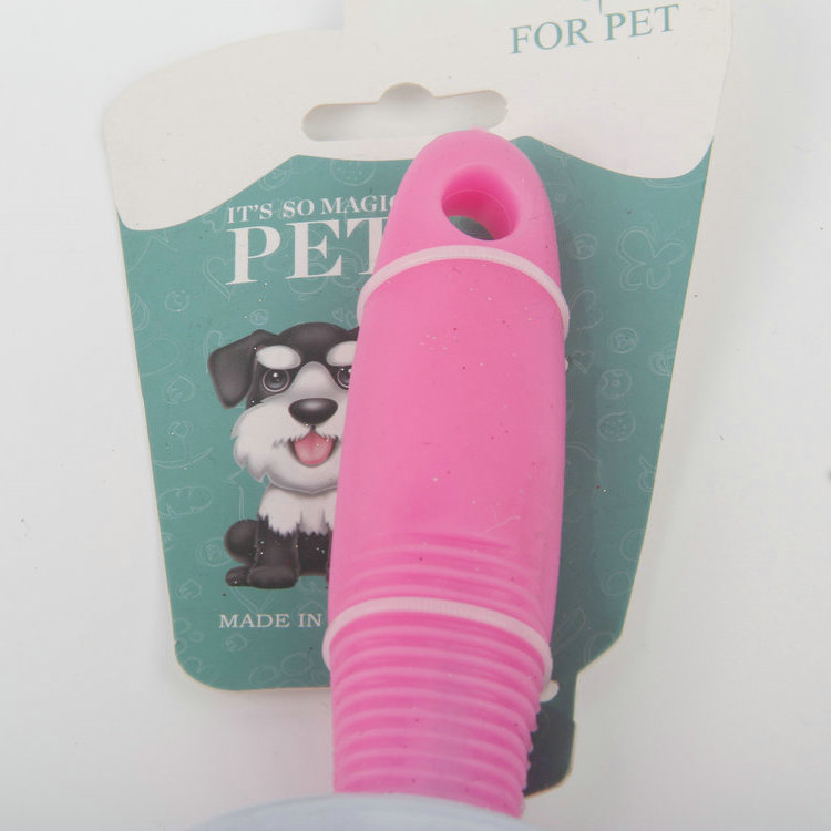 S-Hangable Plastic Handle Stainless Steel Pet Brush Pet Comb
