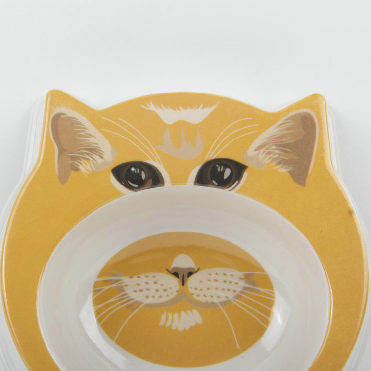 S-Cat's Head-Shaped Plastic Pet Basin