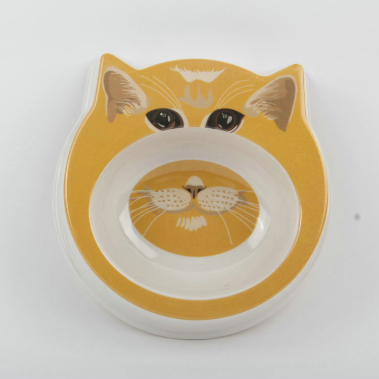 S-Cat's Head-Shaped Plastic Pet Basin