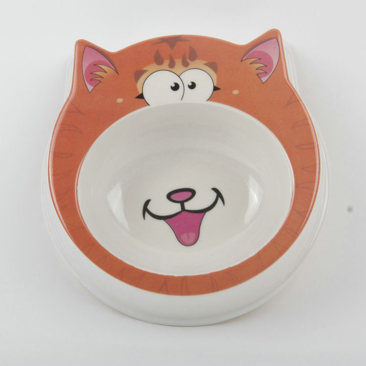 S-Cat's Head-Shaped Plastic Pet Basin 1