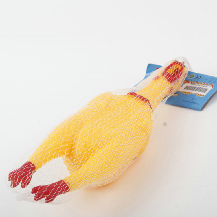 R-Screaming Chicken Vinyl Pet Toy