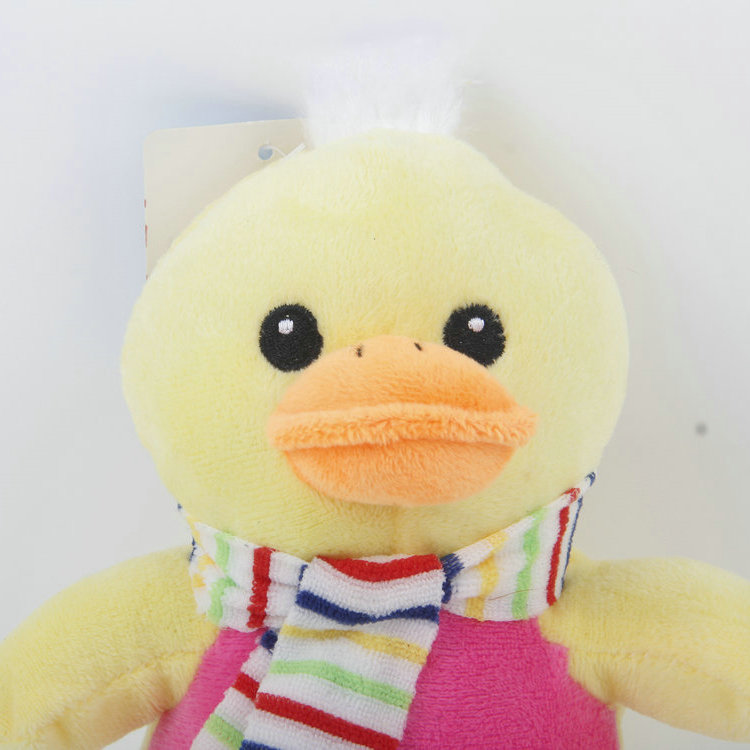 S-Plus Whistle Eye Embroidery Plush Duck Pet Toy