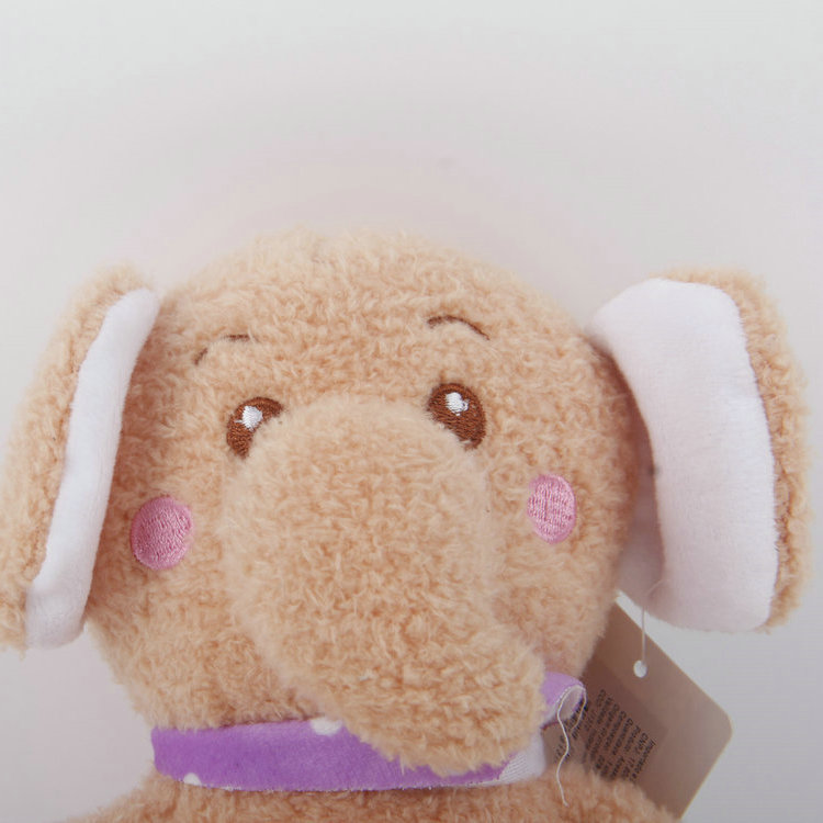 S-Plus Whistle Eye Embroidery Plush Elephant Pet Toy