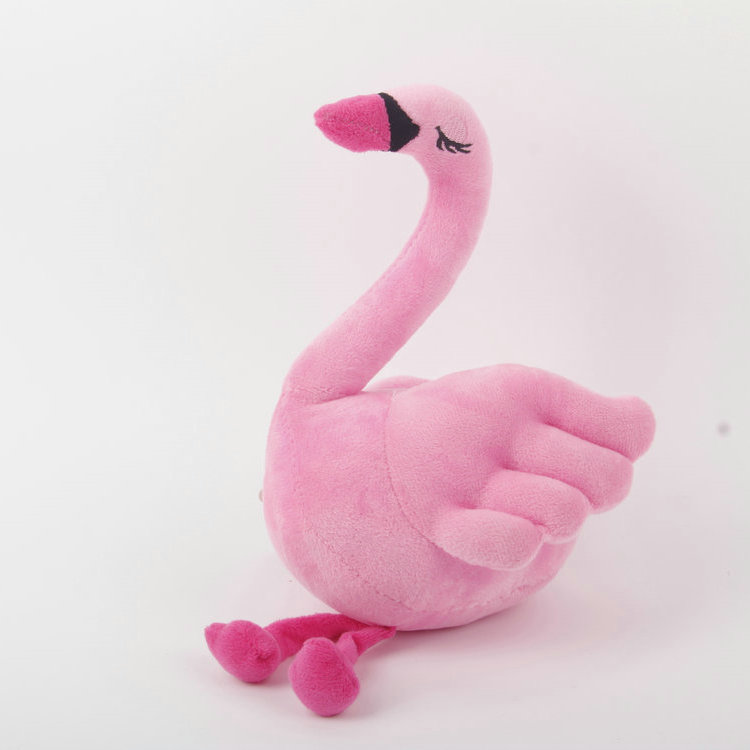 S-Plus Whistle Eye Embroidery Plush Swan Pet Toy