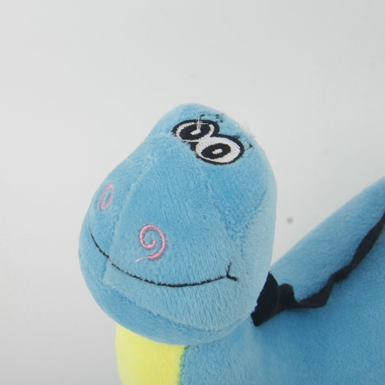 S-Plus Whistle Eye Embroidery Plush Dinosaur Pet Toy