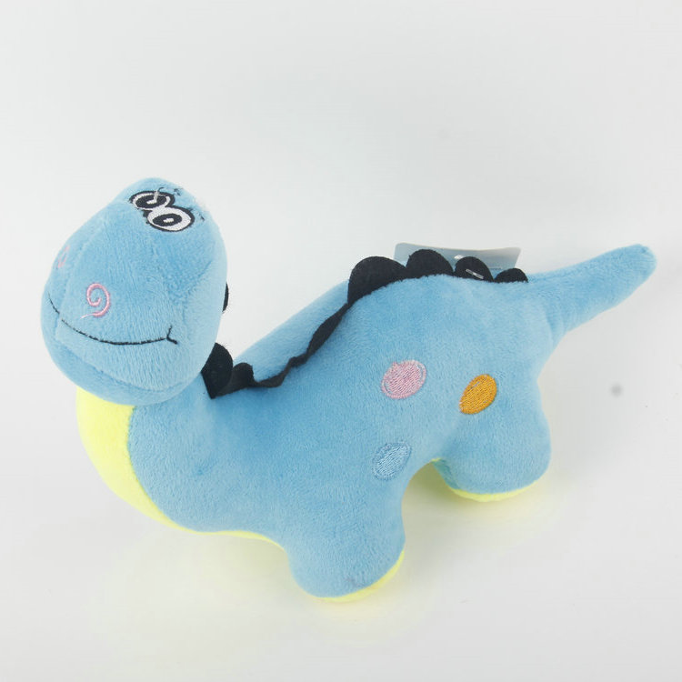S-Plus Whistle Eye Embroidery Plush Dinosaur Pet Toy