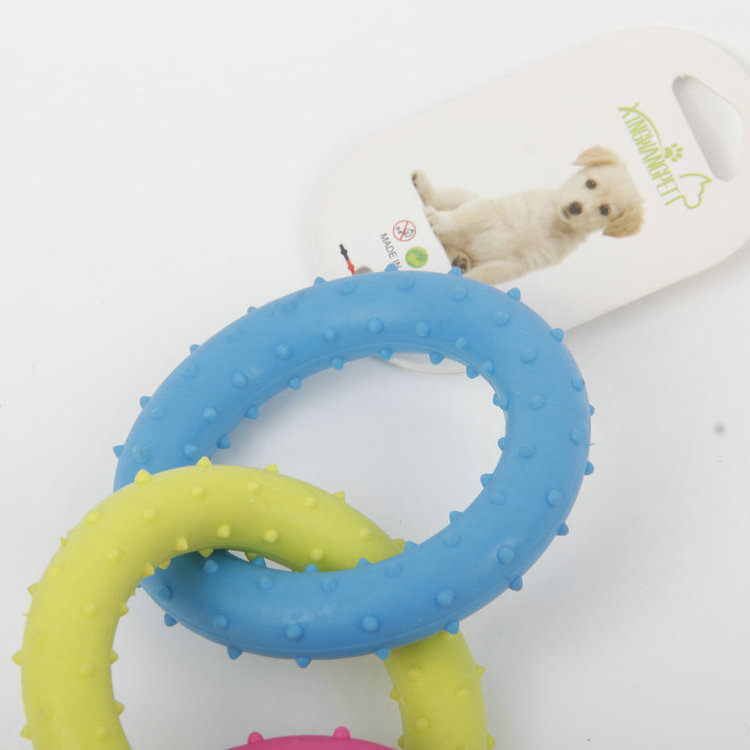 S-Color Three-Color Ring Tpr Pet Chewing Toy
