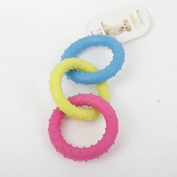 S-Color Three-Color Ring Tpr Pet Chewing Toy