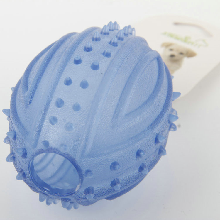 S-Plastic Transparent Rugby Pet Toy