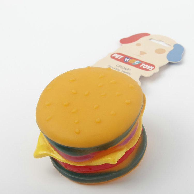 S-Hamburger Pet Toy With Sound