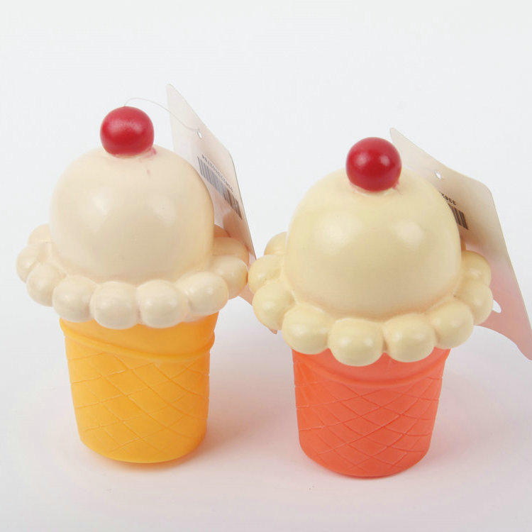 S-Cone Ice Cream Shape With Voice Vinyl Pet Toy