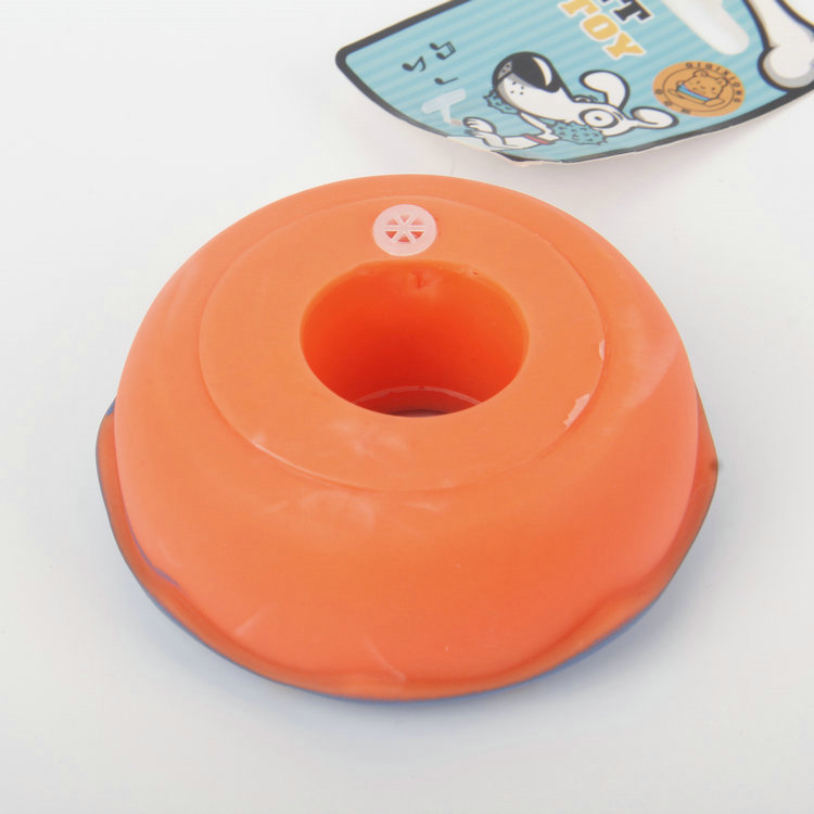 S-Three-Dimensional Donut Shaped Pet Toy With Sounding Vinyl