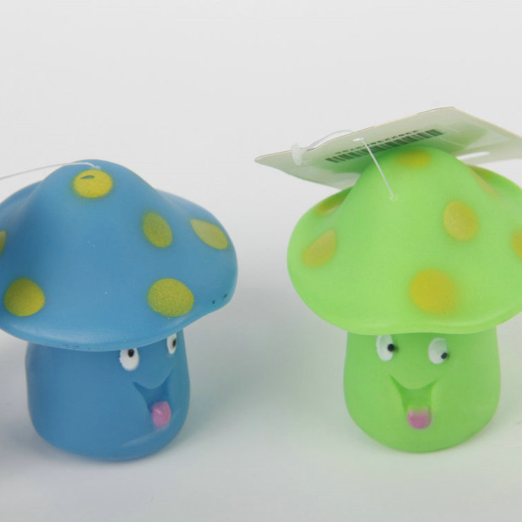 S-Mushroom-Shaped Pet Toy With Sounding Vinyl