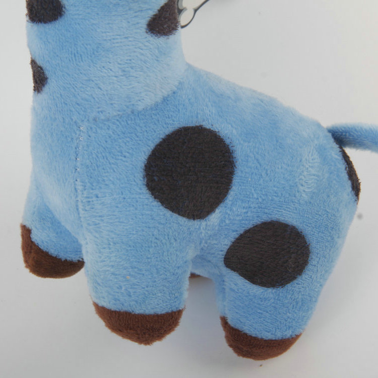S-Embroidered Round Eyes Giraffe With Noise Plush Pet Toy 1