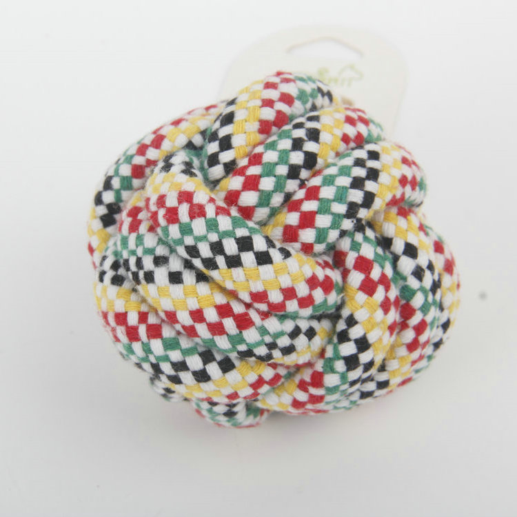 S-Ball Woven Pet Color Cotton Rope Toy 1