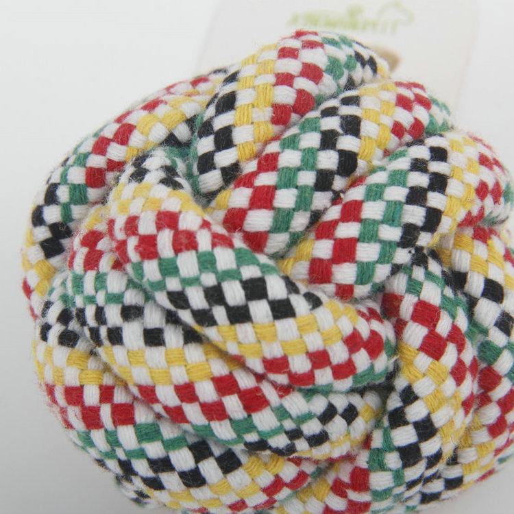 S-Ball Woven Pet Color Cotton Rope Toy 1