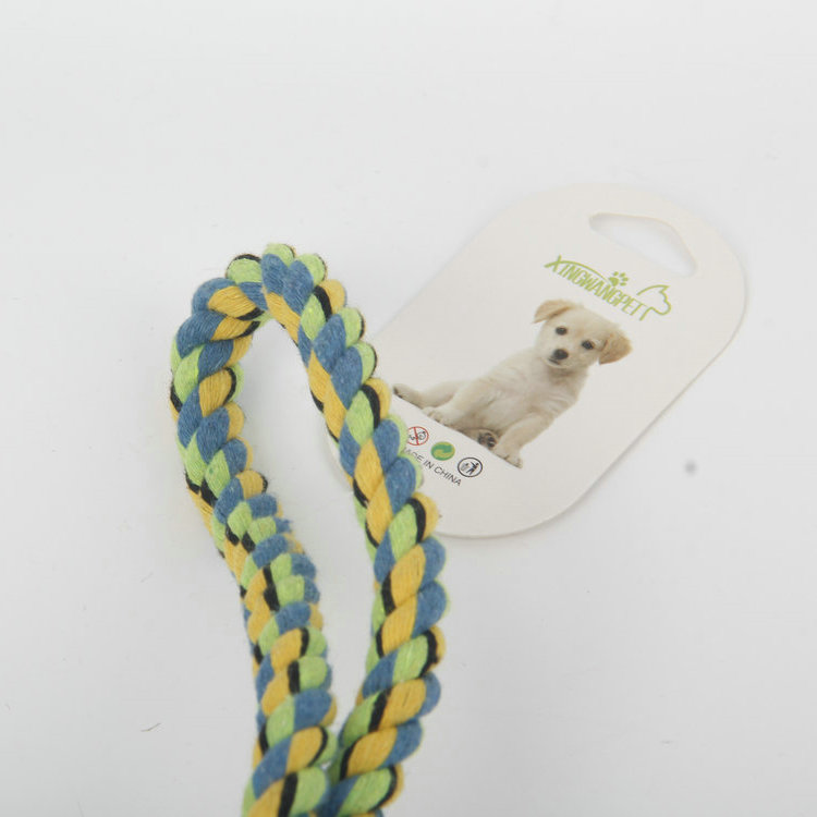 S-Colorful Braided Set Of Barbed Plastic Pet Cotton Rope Toy