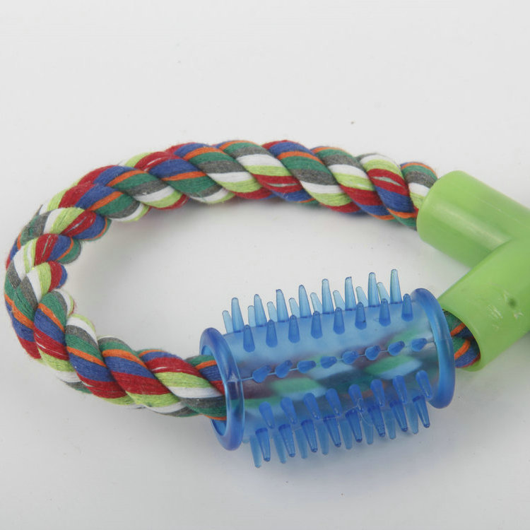 S-8-Shaped Middle Four-way Plastic Tube Barbed Plastic Sleeve Pet Cotton Rope Toy