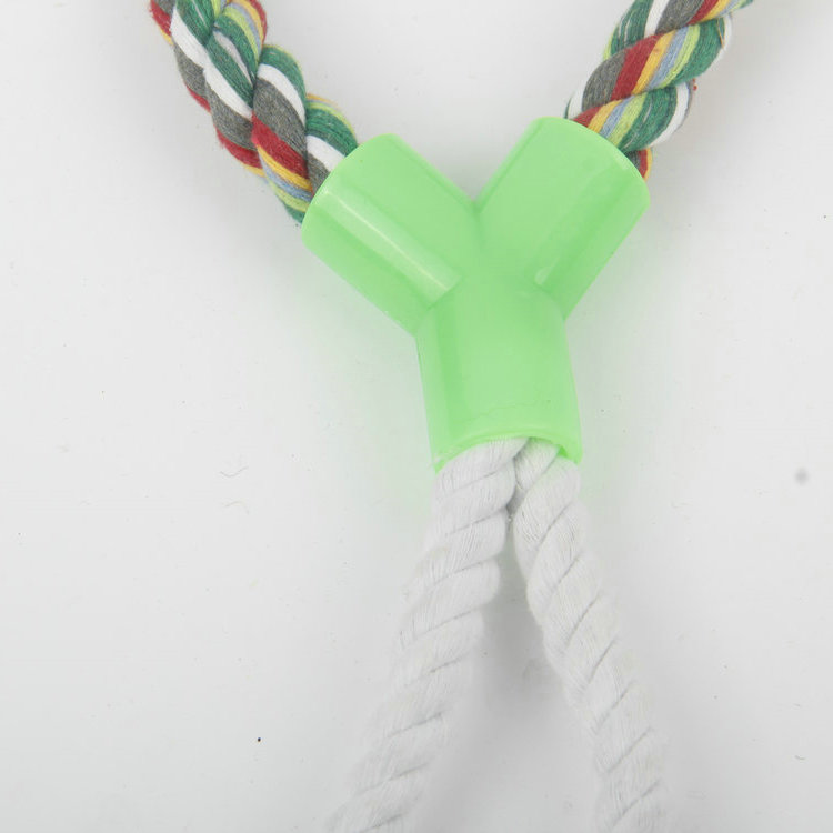 S-Y Type Single Side With Monochrome Tennis Pet Cotton Rope Toy