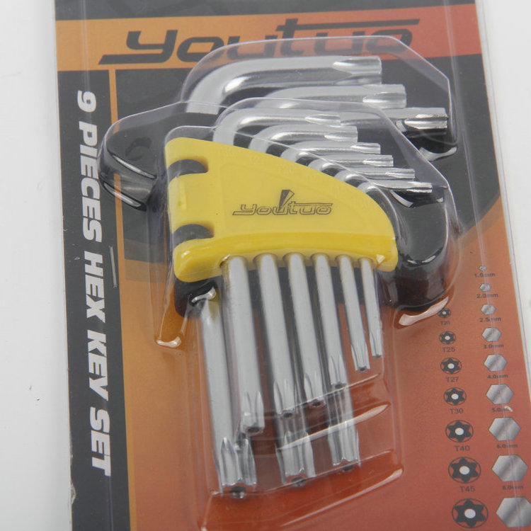 9PC HEX KEY SET