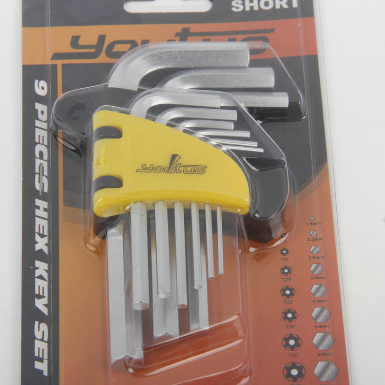 9PC SHORT ARM TORX