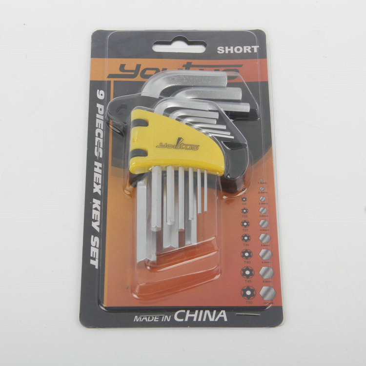 9PC SHORT ARM TORX