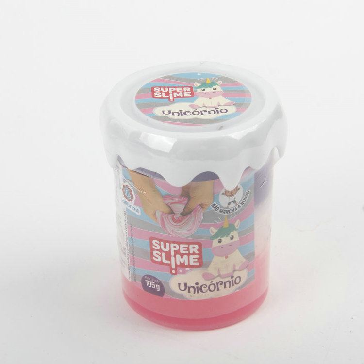 R-Cylinder Plastic Box Three-color Crystal Mud Children's Toy